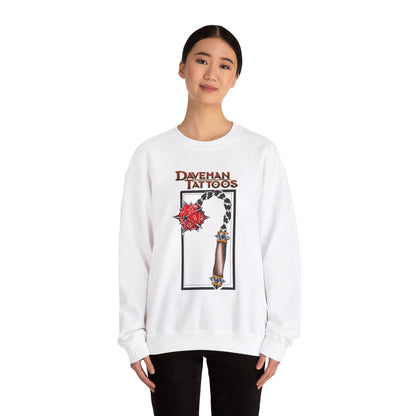 Daveman Tattoos Unisex Heavy Blend™ Crewneck Sweatshirt - Ideal for Gamers & Tattoo Lovers