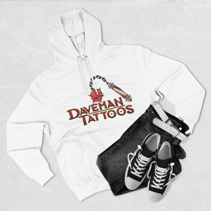 DaveMan Tattoos Branded D&D style Three-Panel Fleece Hoodie