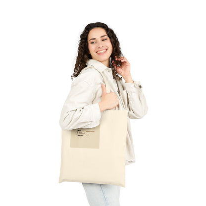 Minimalist Micro-Embroidery Tote, Quiet Luxury Canvas, Neutral Capsule Wardrobe