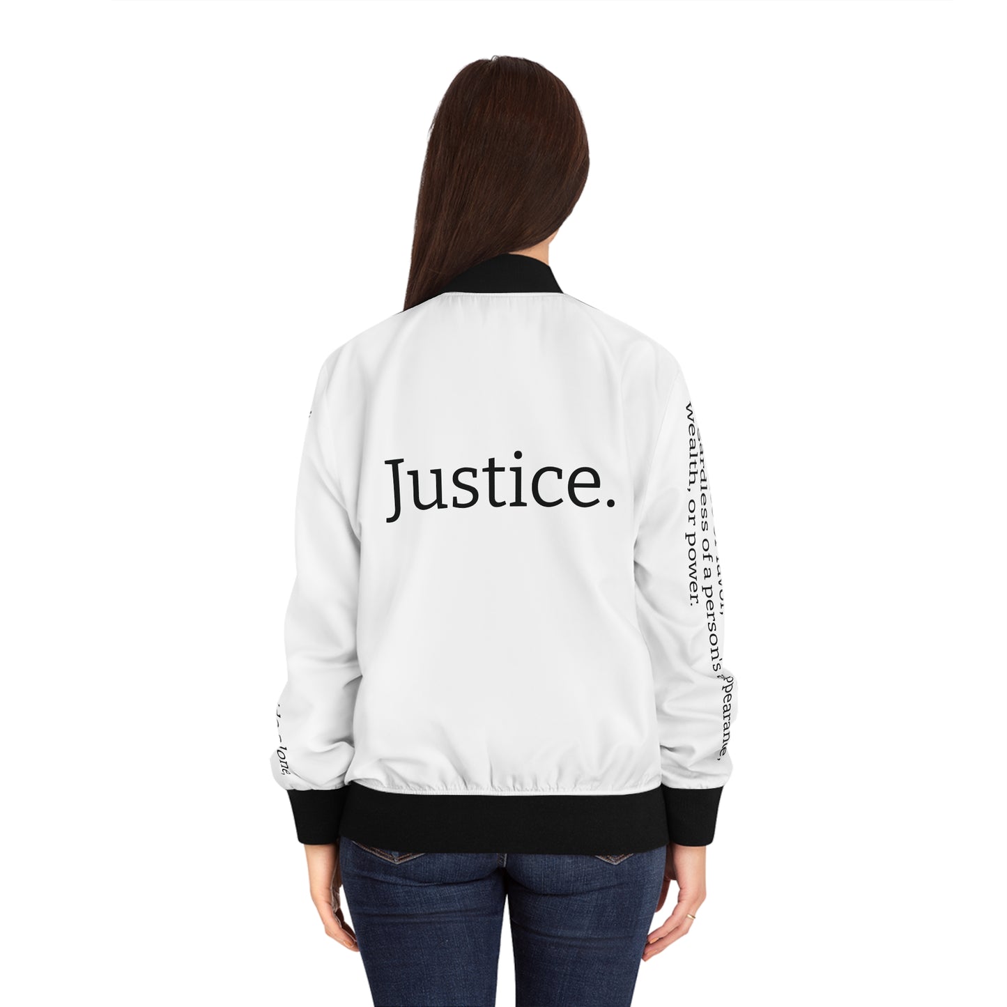 Justice Bomber Jacket — Lady Justice