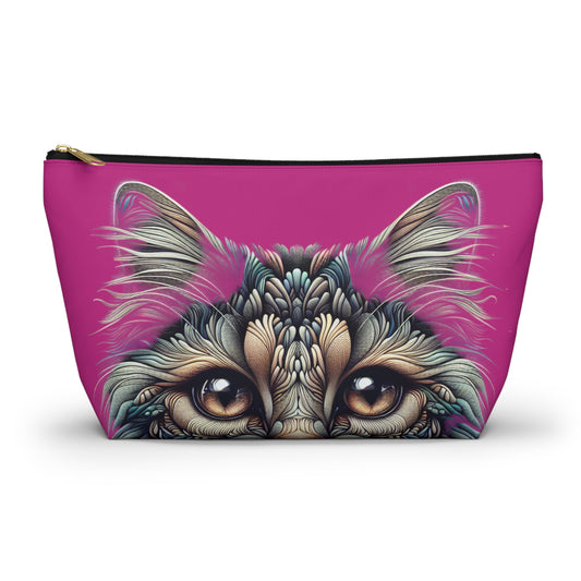 Purrty Kitty Makeup Accessory Pouch - Birds Aren't Real Line