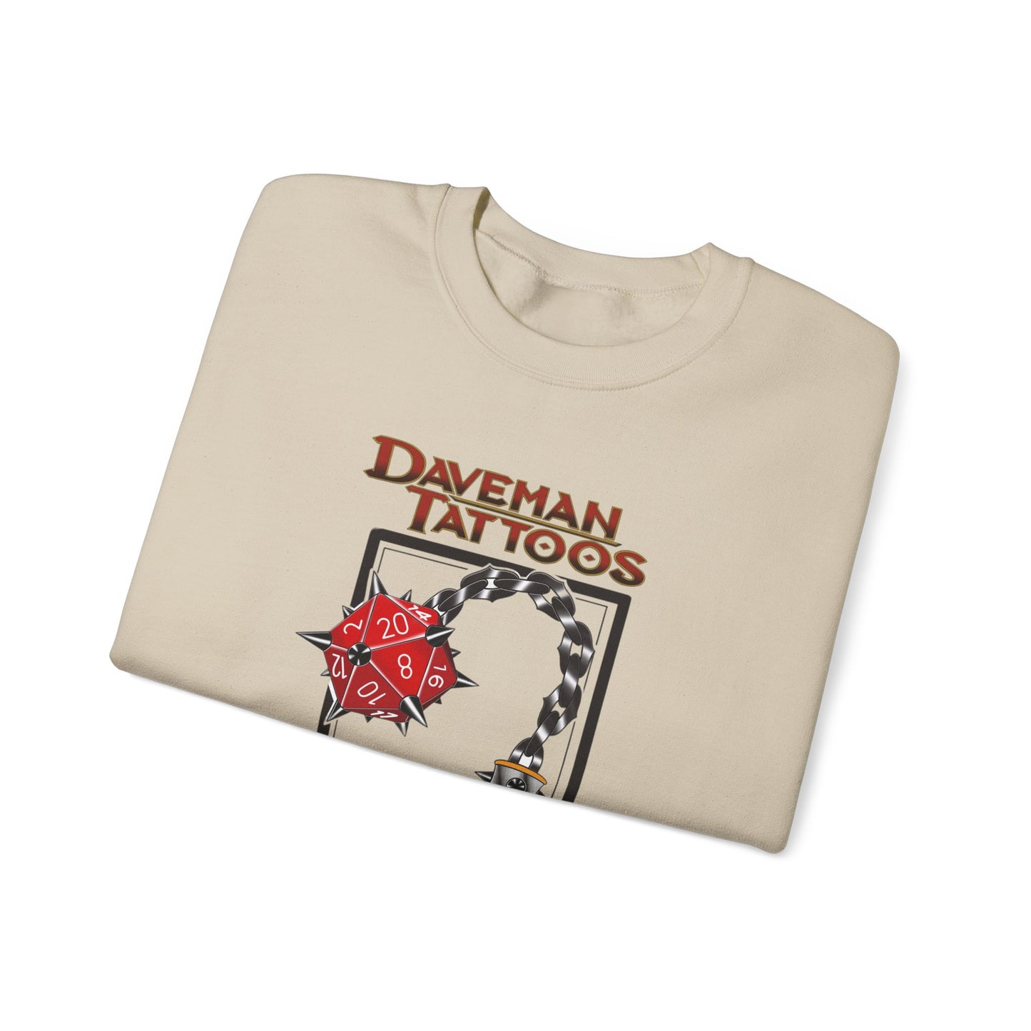 Daveman Tattoos Unisex Heavy Blend™ Crewneck Sweatshirt - Ideal for Gamers & Tattoo Lovers