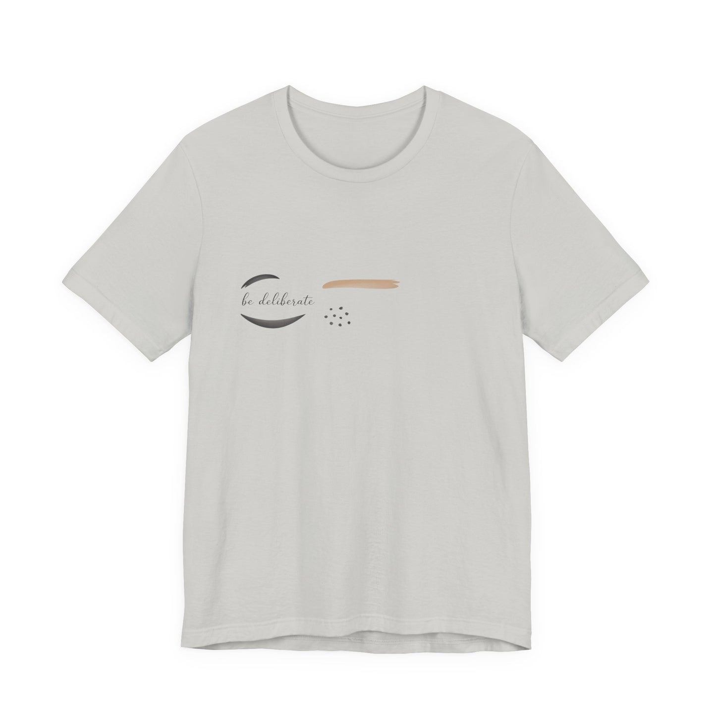 Be Deliberate minimalist logo shirt Tee | quiet luxury, subtle embroidery apparel