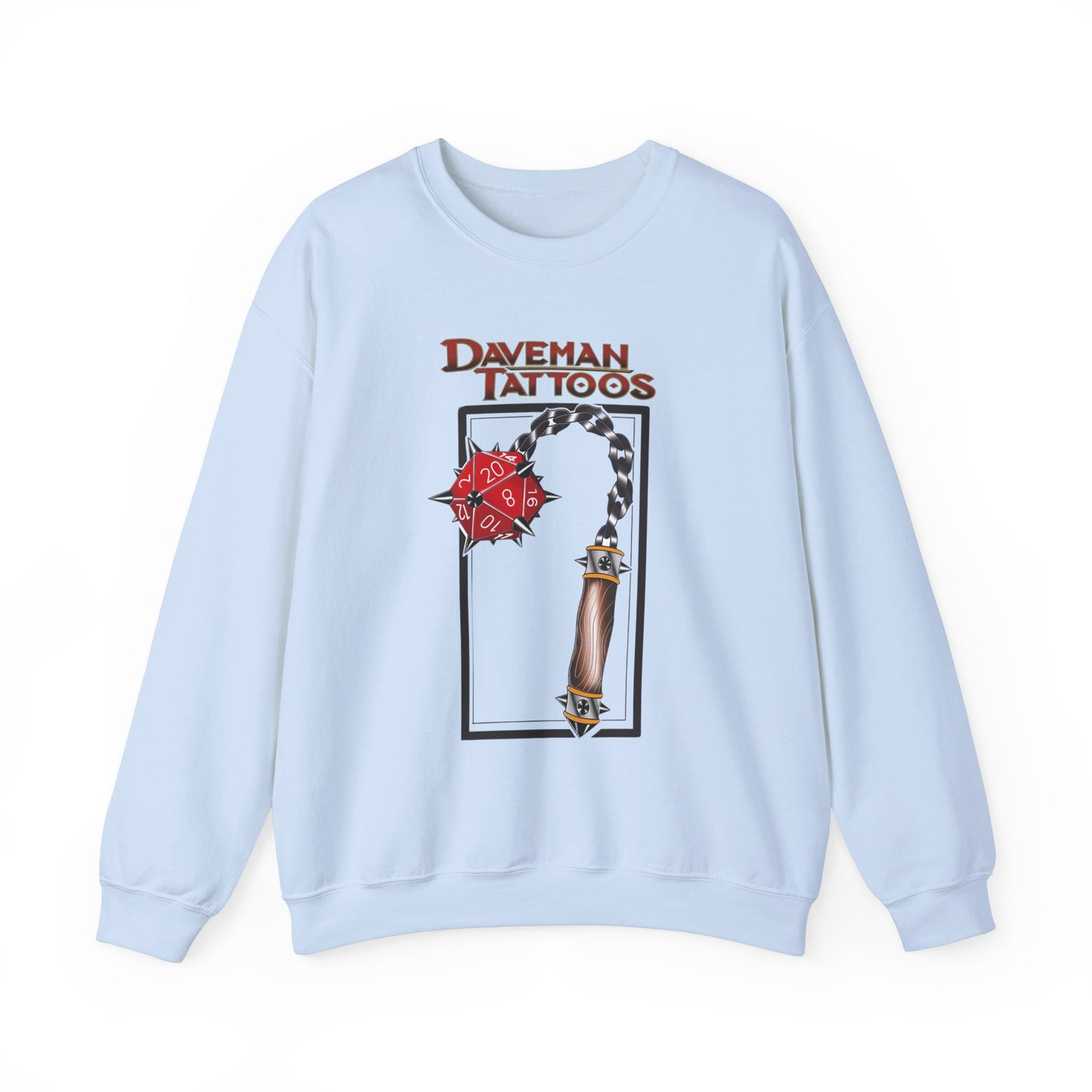 Daveman Tattoos Unisex Heavy Blend™ Crewneck Sweatshirt - Ideal for Gamers & Tattoo Lovers