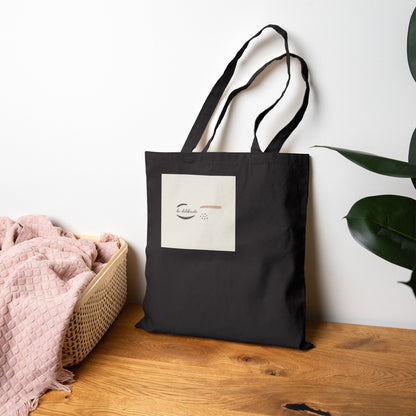 Minimalist Micro-Embroidery Tote, Quiet Luxury Canvas, Neutral Capsule Wardrobe
