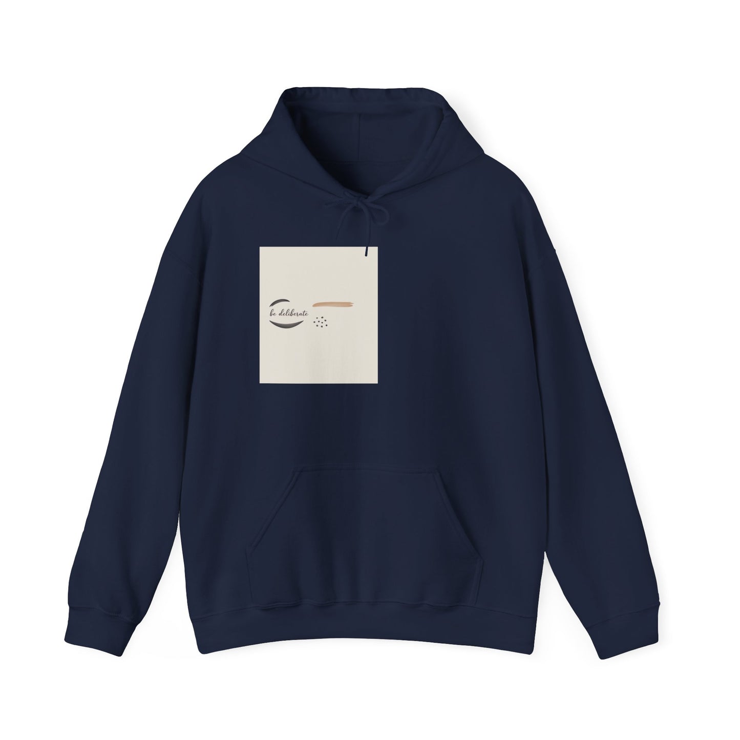 Be Deliberate Minimal Micro-Embroidered Logo Hoodie | Quiet Luxury, Premium Basics