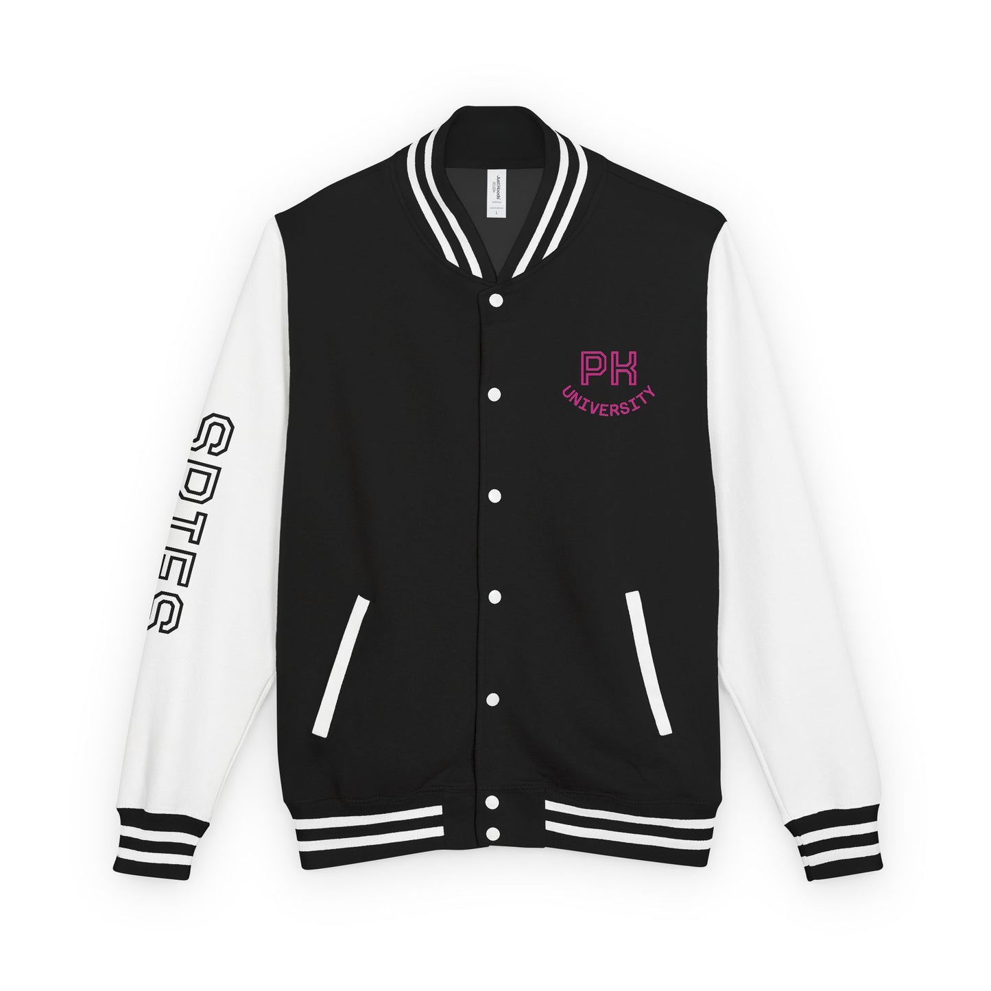 Unisex Heavyweight Letterman Jacket - Purtty Kitty - Spies