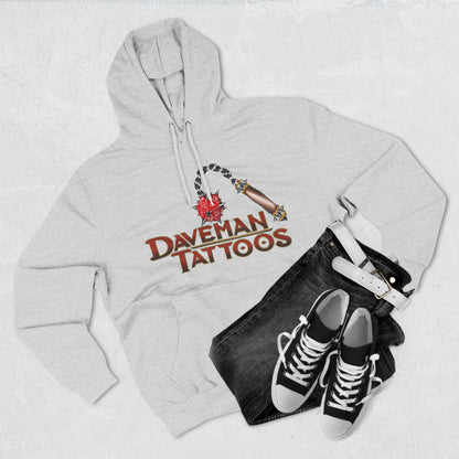 DaveMan Tattoos Branded D&D style Three-Panel Fleece Hoodie