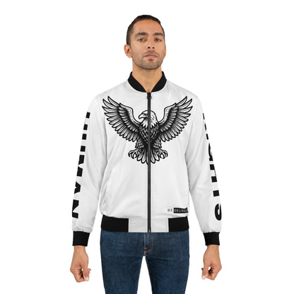 Bald Eagle Human Rights Bomber Jacket - Be Deliberate. Make A Statement.