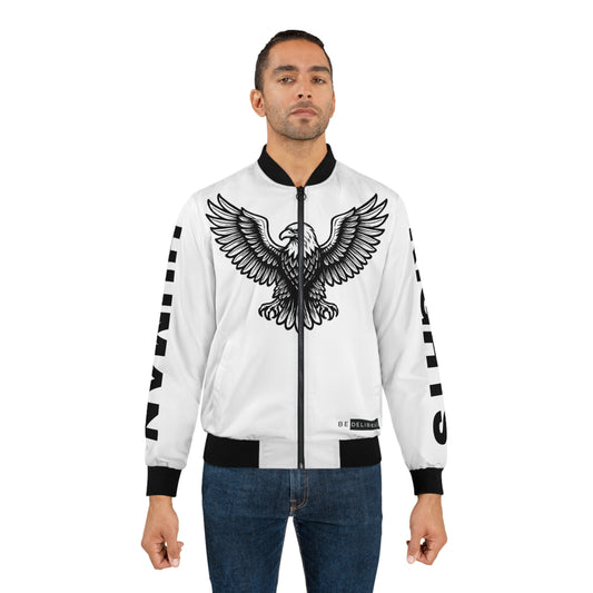 Bald Eagle Human Rights Bomber Jacket - Be Deliberate. Make A Statement.