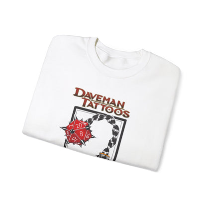 Daveman Tattoos Unisex Heavy Blend™ Crewneck Sweatshirt - Ideal for Gamers & Tattoo Lovers