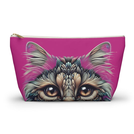 Purrty Kitty Makeup Accessory Pouch - Birds Aren't Real Line