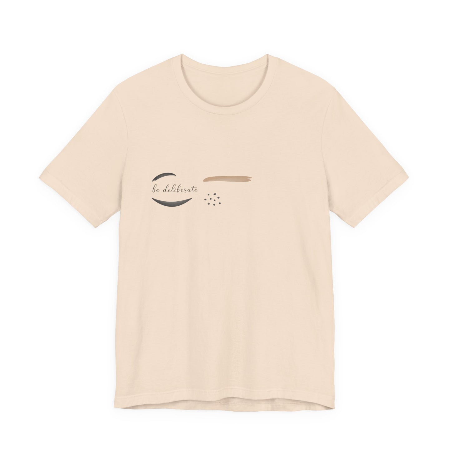 Be Deliberate minimalist logo shirt Tee | quiet luxury, subtle embroidery apparel