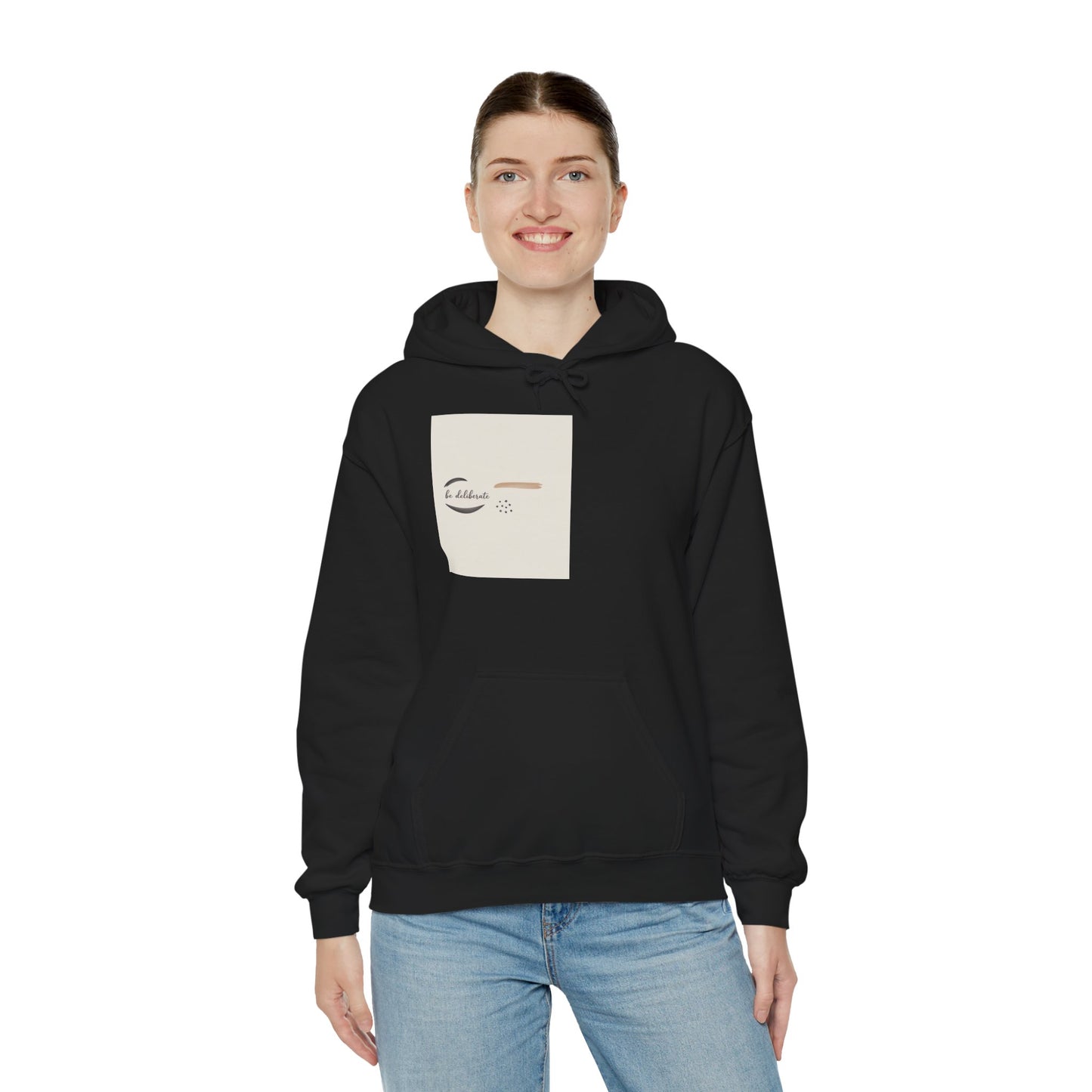 Be Deliberate Minimal Micro-Embroidered Logo Hoodie | Quiet Luxury, Premium Basics