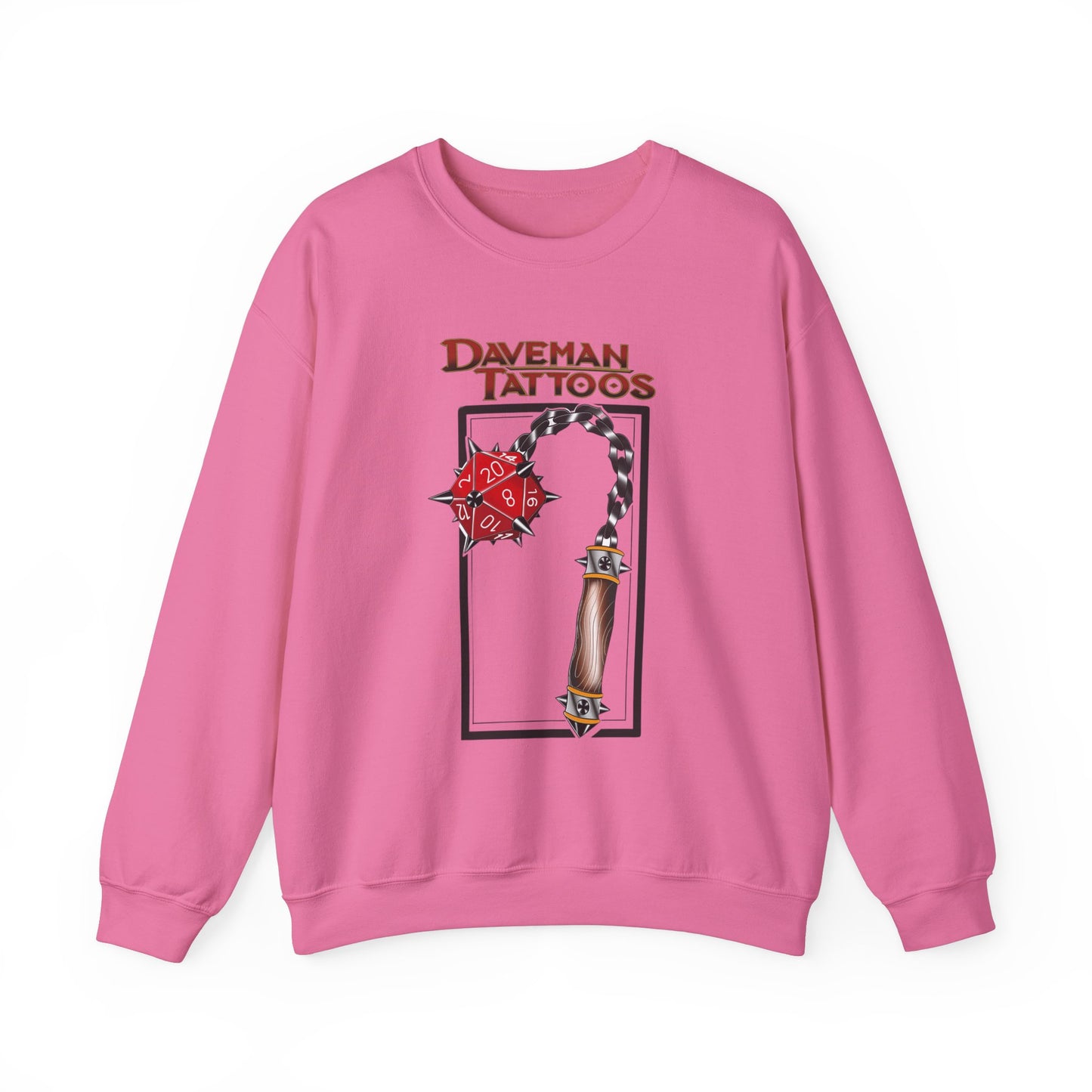 Daveman Tattoos Unisex Heavy Blend™ Crewneck Sweatshirt - Ideal for Gamers & Tattoo Lovers